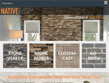 Tablet Screenshot of nativecustomstone.com